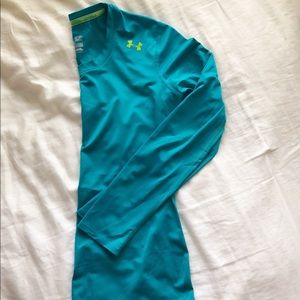 Under Armour Heat Gear Teal Long Sleeve